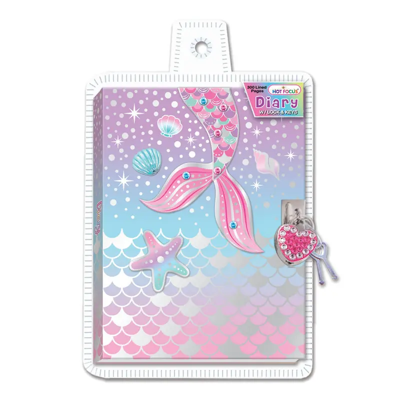 Diary with Lock & Keys, Mermaid  Vibes