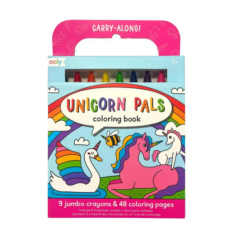 Carry Along Crayon & Coloring  Book Kit - Unicorn Pals