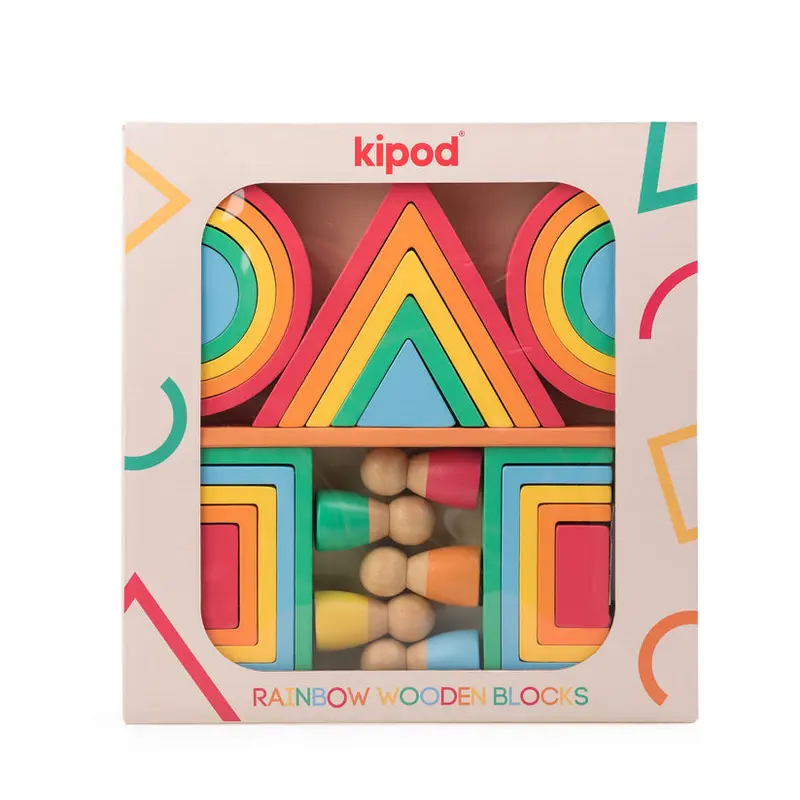 Rainbow Wooden Blocks
