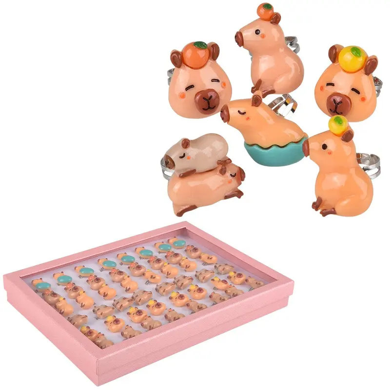 Capybara Plastic Rings 1 (Sold Separately)