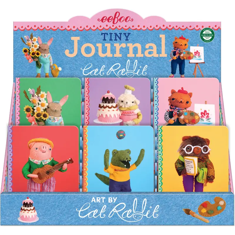 NEW: Cat Rabbit Tiny Journal  (Sold Separately)