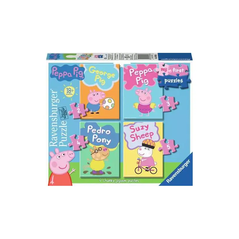 Peppa Pig 2/3/4/5 Pc My First  Puzzle