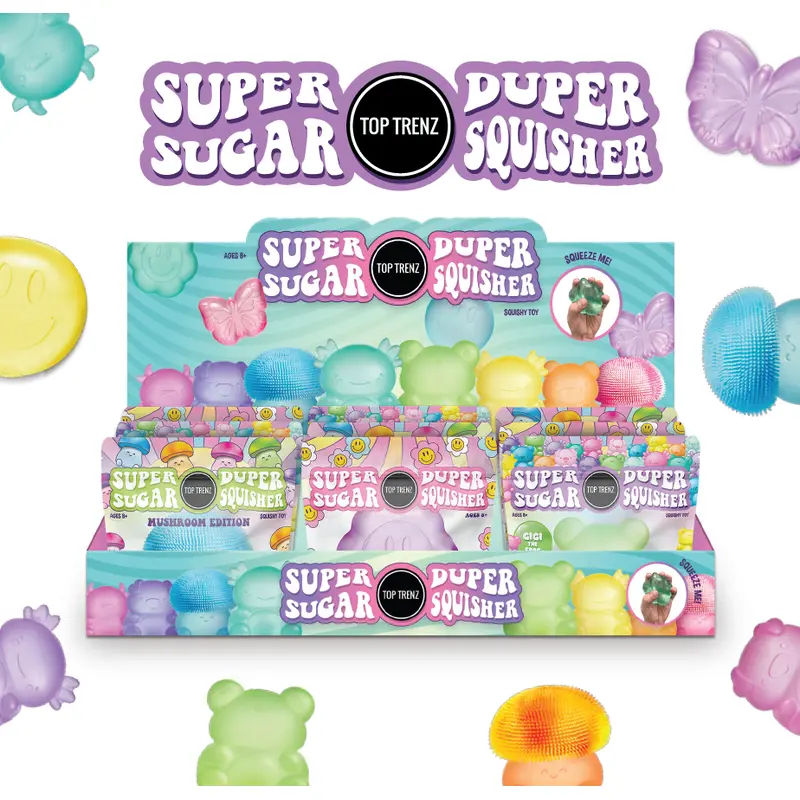 Super Duper Sugar Squisher - Axolotl (Sold Separately)