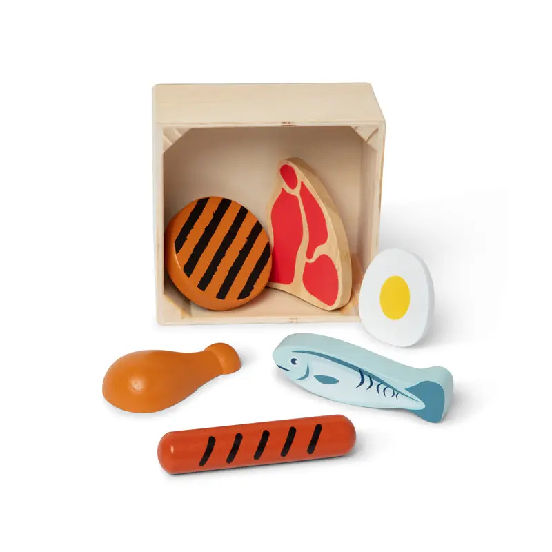 Wooden Food Groups Play Set  Protein