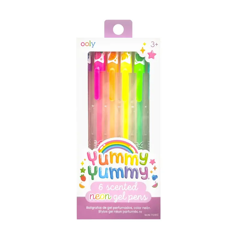 Yummy Yummy Scented Gel Pens  - Neon