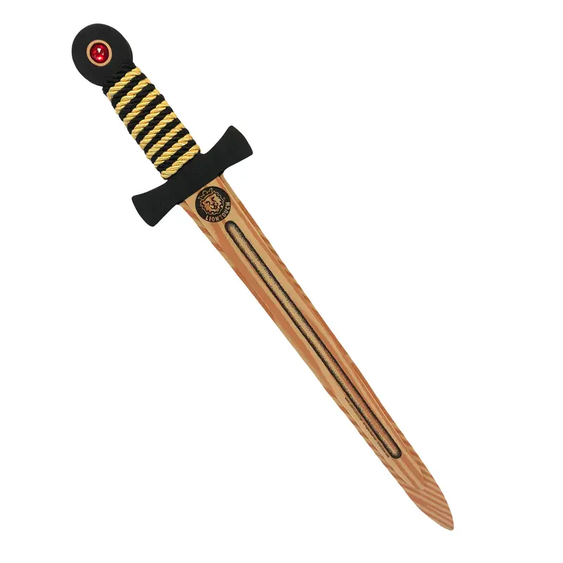Liontouch WoodyLion Sword, Black & Gold Medium