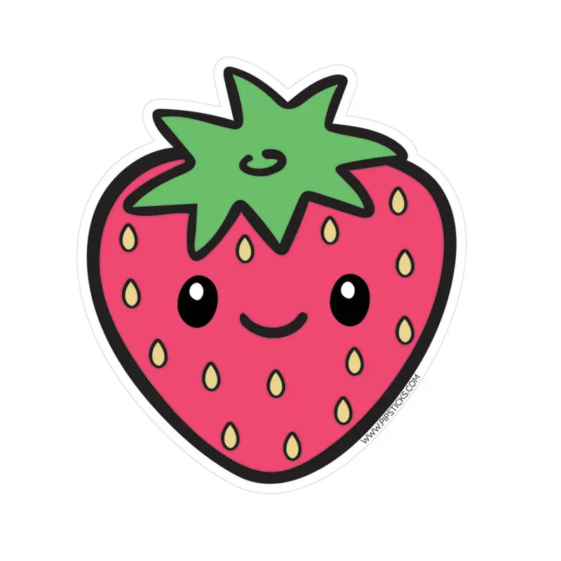 So Berry Happy Vinyl Sticker