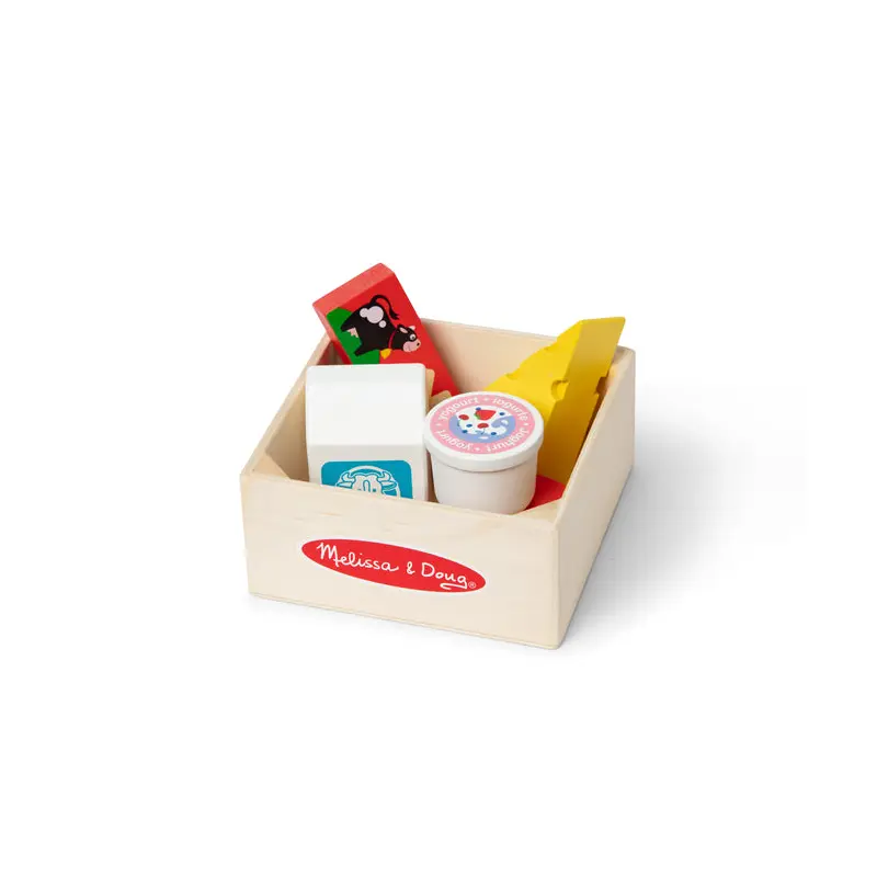 Wooden Food Groups Play Set  Dairy