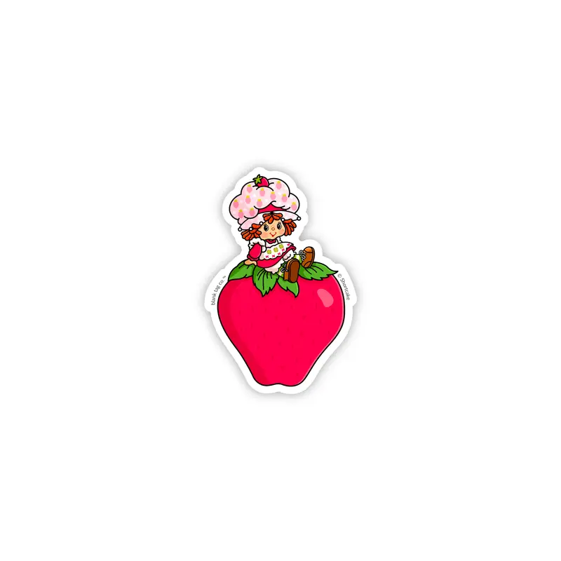 The Strawberry Shortcake Logo Sticker