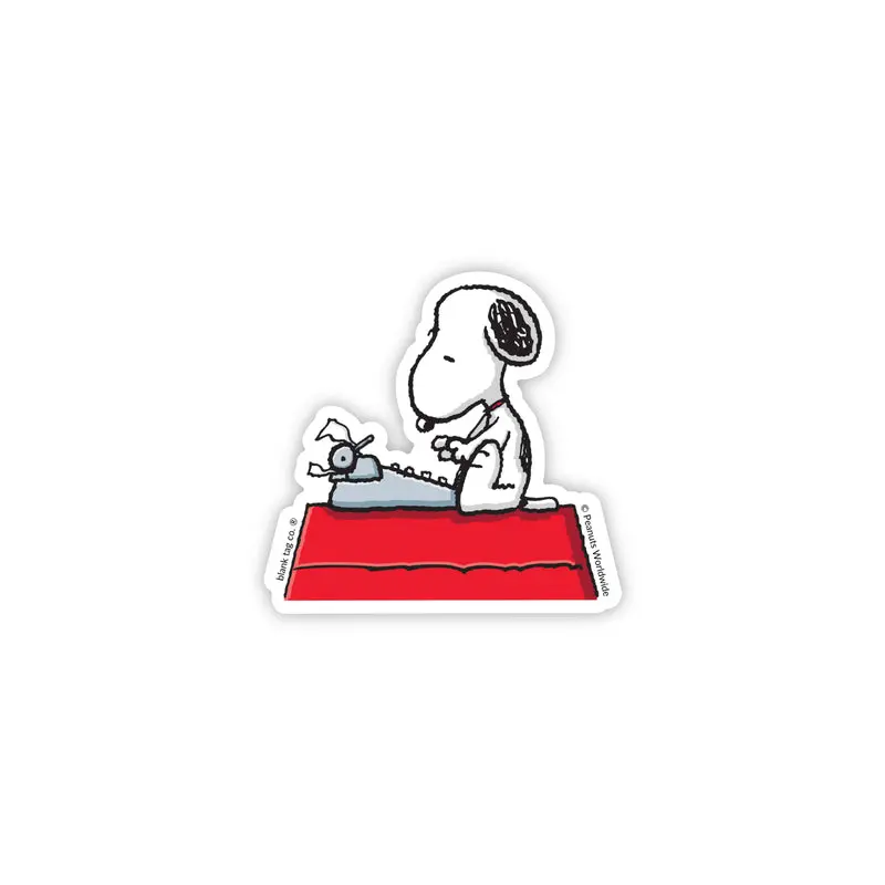 The Typing Snoopy Sticker