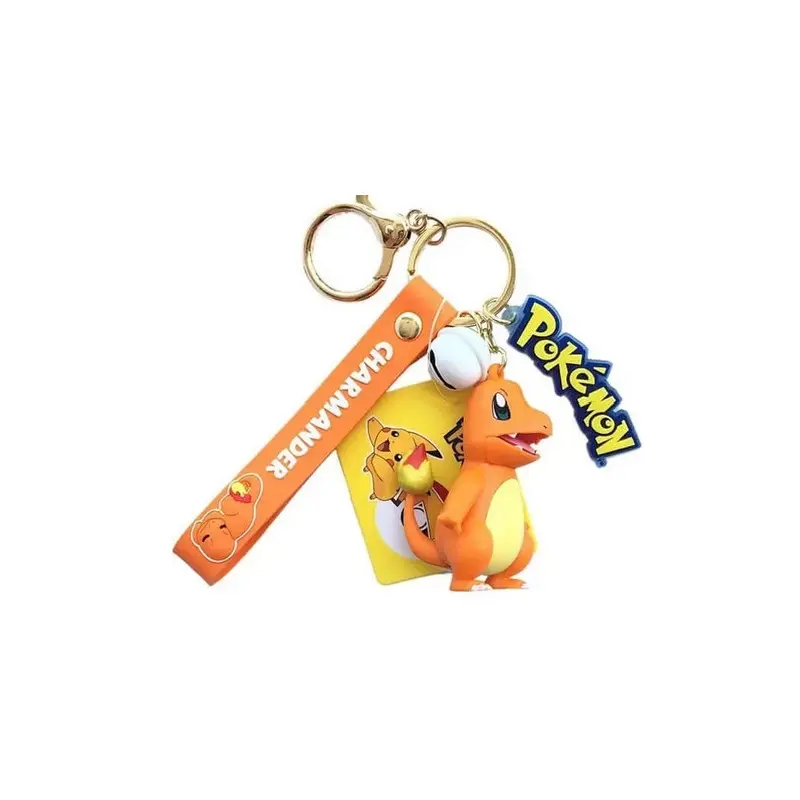 Pokemon Charmander 3-D Keychain W/ Printed Strap