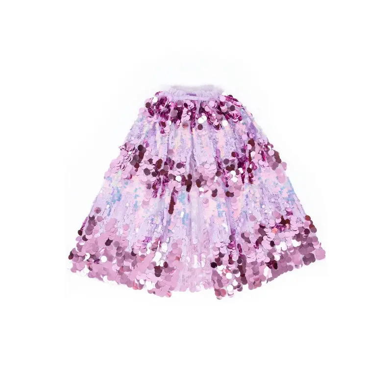 The 5th Avenue Purple Pailette Cape, Size 4-6