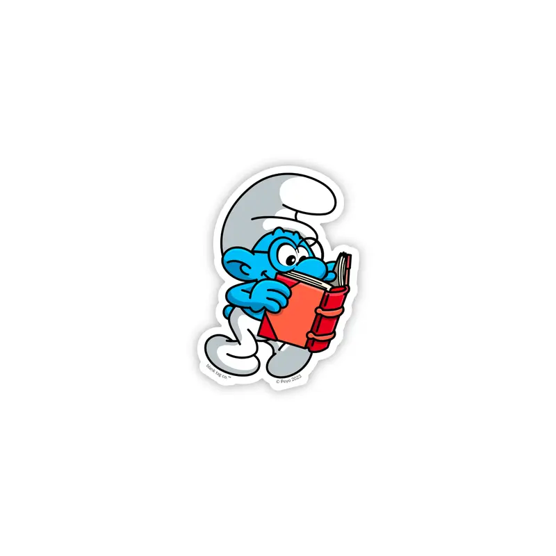 The Brainy Smurf Sticker