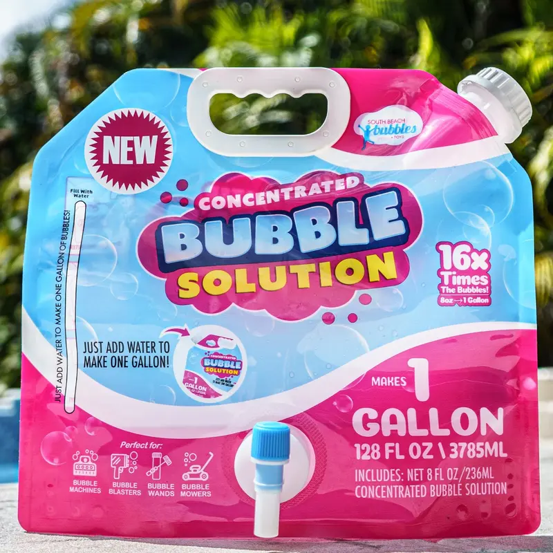 Concentrated Bubble Solution Spouted Refill  Pouch