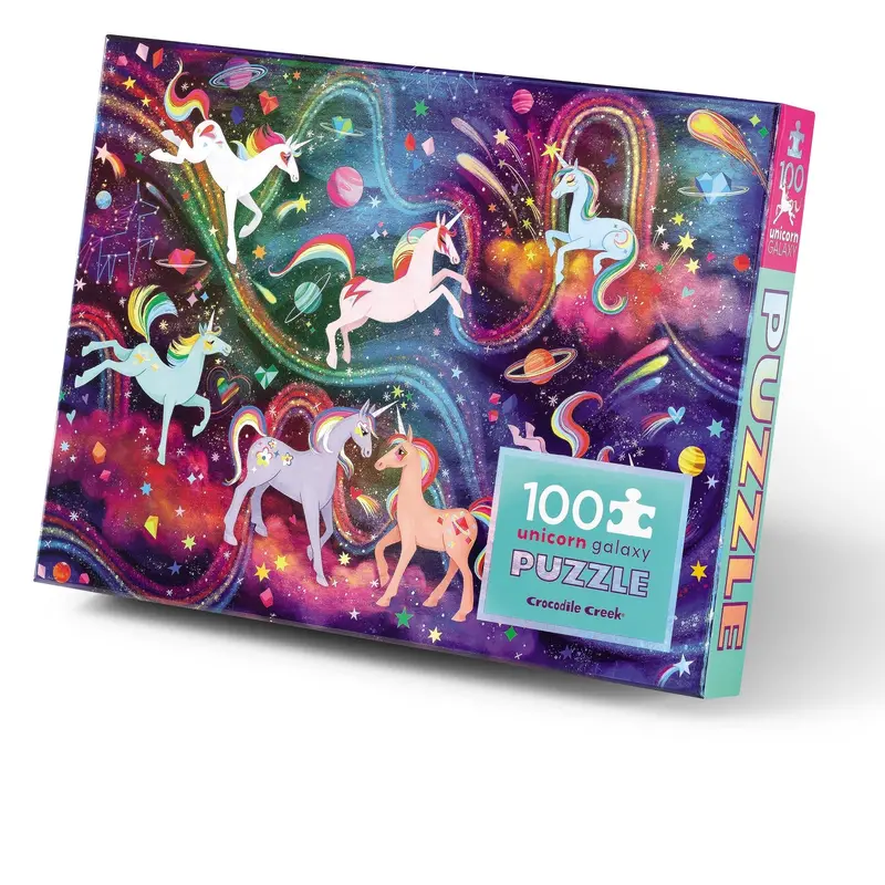 100-Piece Holographic Puzzle - Unicorn Galaxy