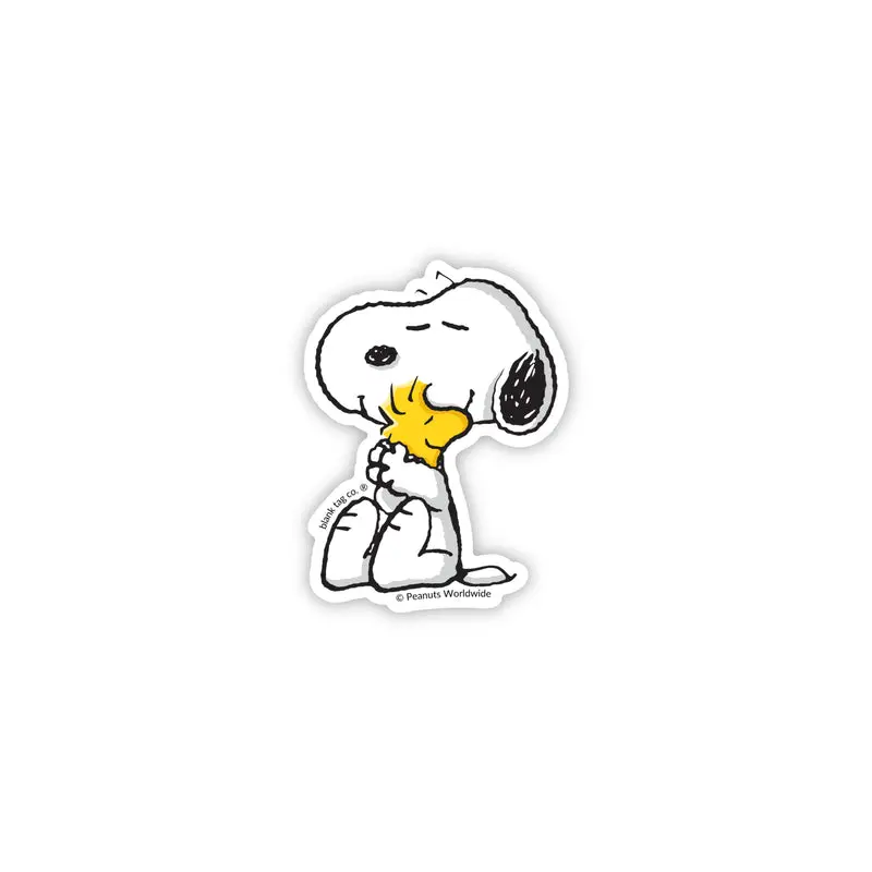 The Snoopy Hugging Woodstock Sticker