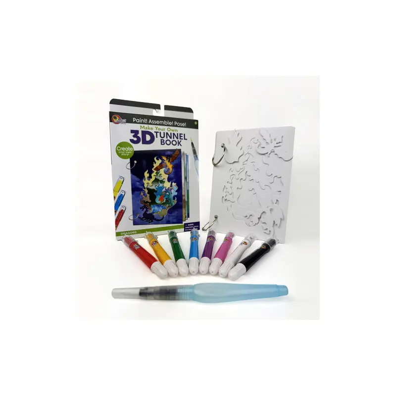 3D Tunnel Book (Med) Dragons