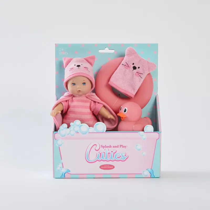 8" Splash and Play Cuties Pink Doll