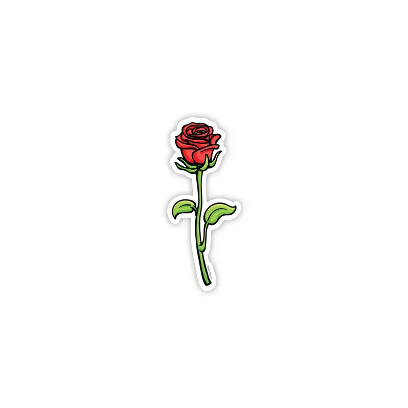 The Red Rose Sticker