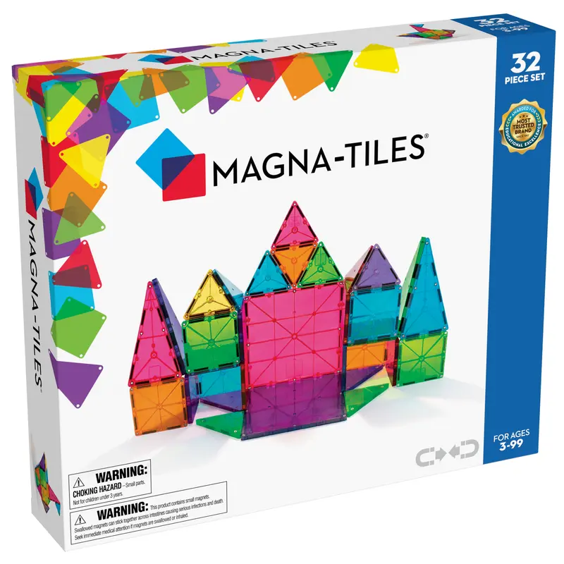 Magna-Tiles: Classic Set - 32 Piece Set