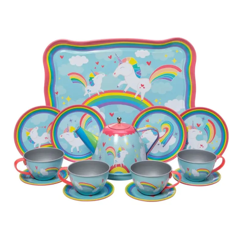 Unicorn Tin Tea Set.