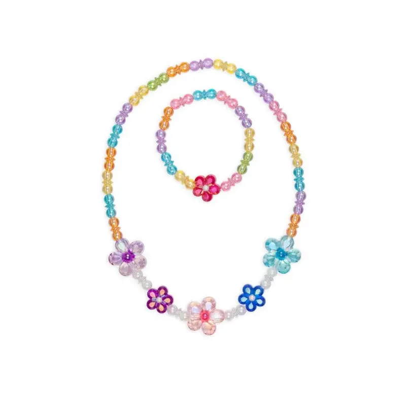 Blooming Beads Necklace and Bracelet Set
