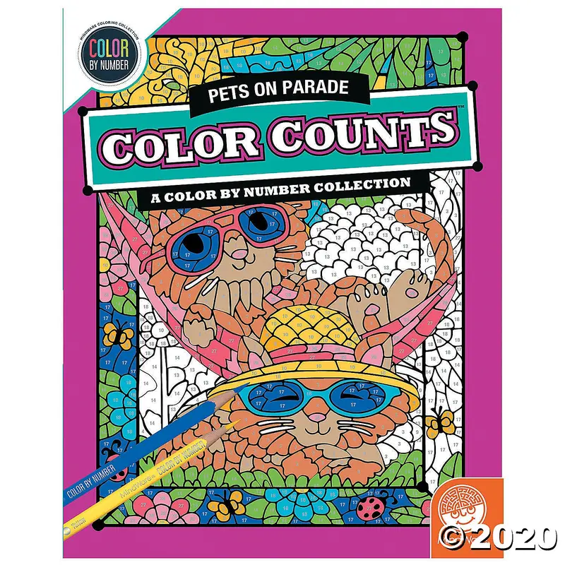 Color by Number: Color Counts - Pets on Parade