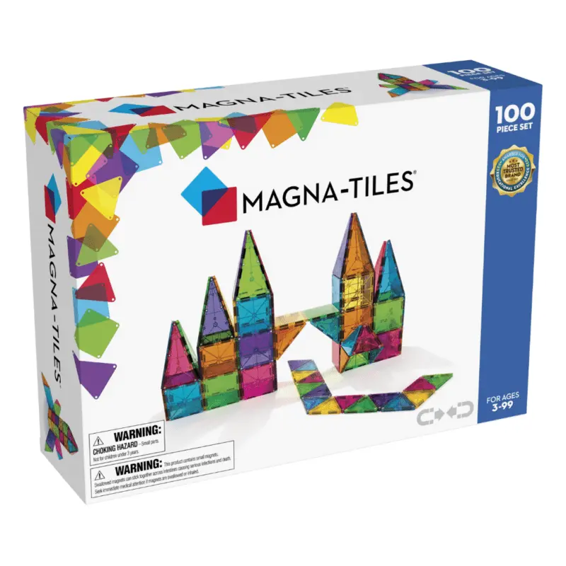 Clear Colors 100pc: Magna Tiles