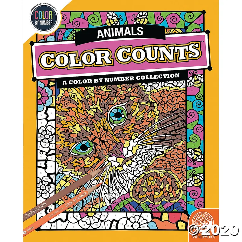 Color by Number: Color Counts - Animals