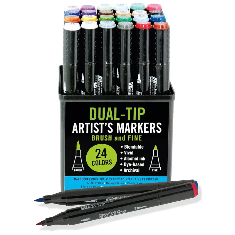 Professional Artist's Markers Dual Tip: Studio Series