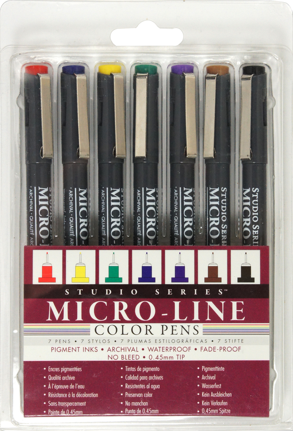 Studio Series: Micro-Line Color Pens - 7 Count