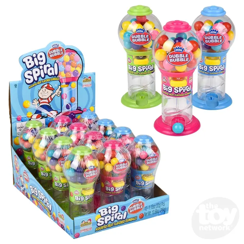 5 Big Spiral Gumball Dispenser (Sold Separately)