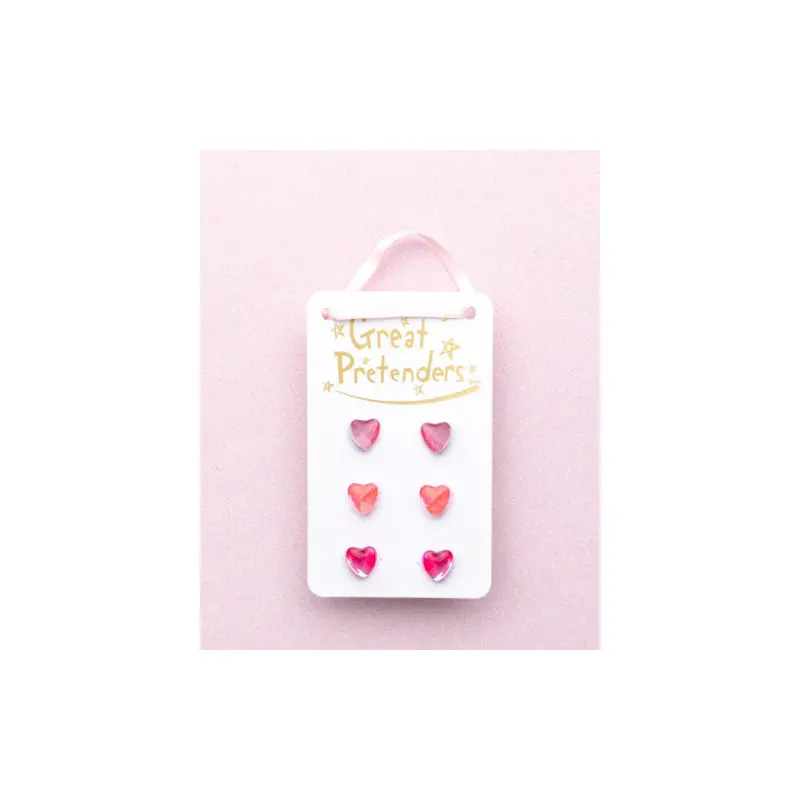 Boutique Holo Heart Studded Earrings