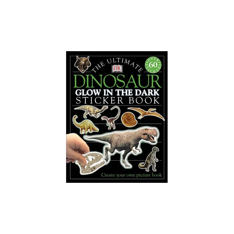 Ultimate Sticker Book: Glow in the Dark: Dinosaur