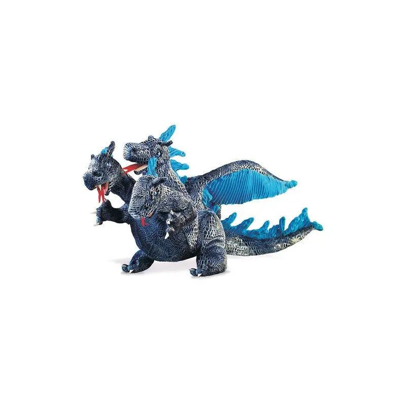 Blue Three-Headed Dragon
