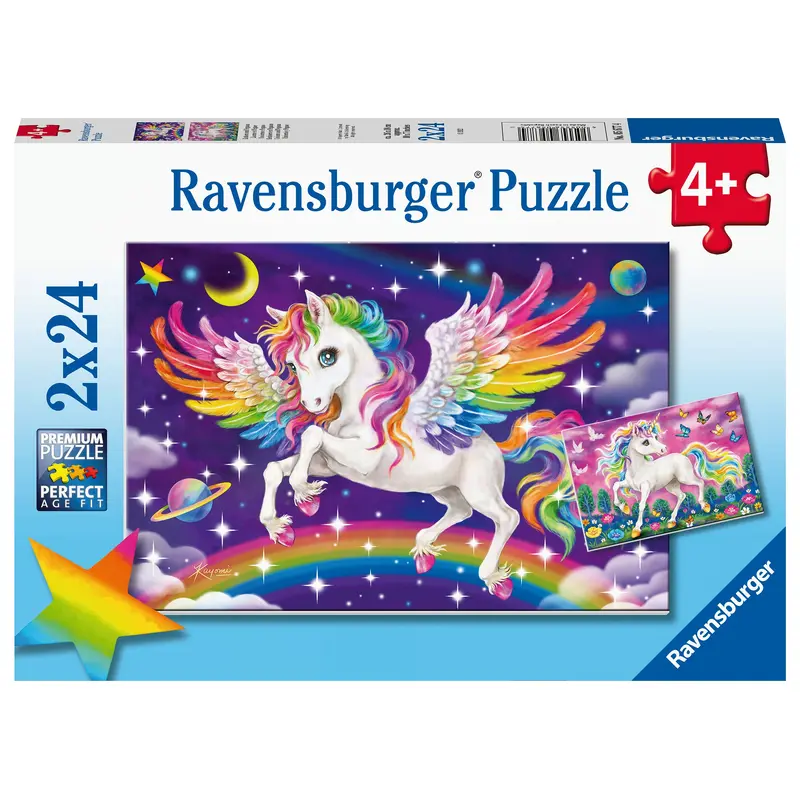 Unicorn And Pegasus - 2x24 Pc Puzzle