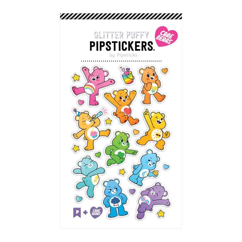 Care Bears Rainbow Friends  Glitter Puffy