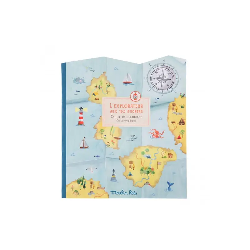 Box of 6 Coloring Books &  Stickers Explorer Theme