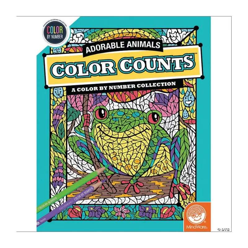 Color by Number: Color Counts - Adorable Animals