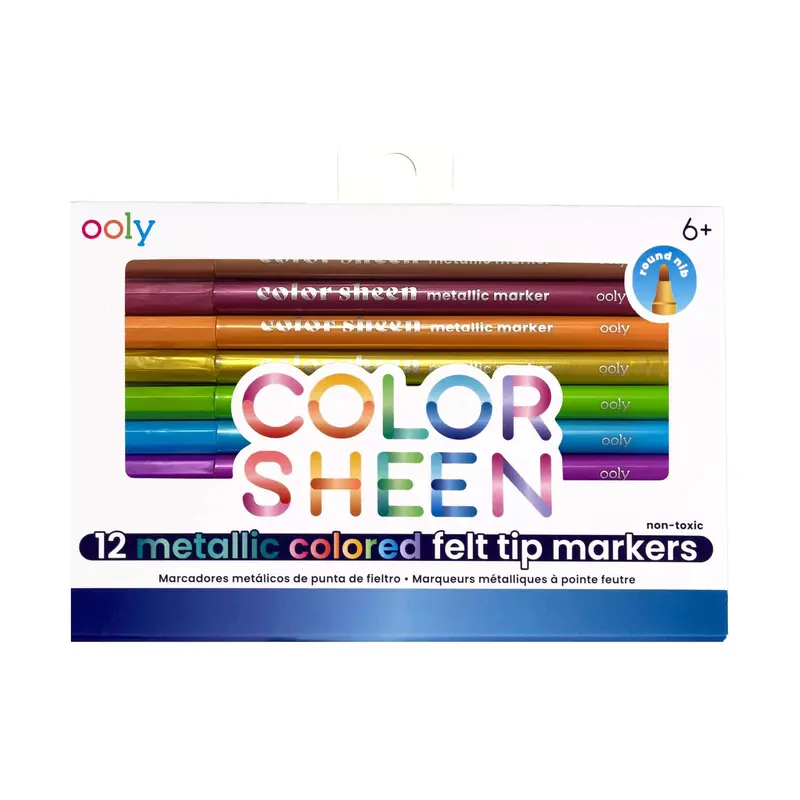 Color Sheen Metallic Markers - Set  of 12
