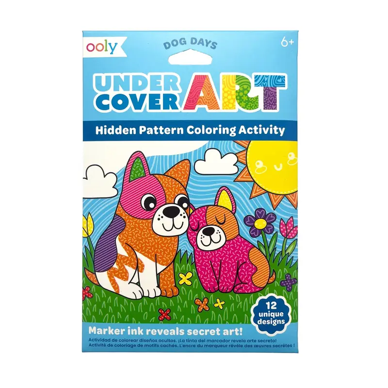 Undercover Art Hidden Patterns  Coloring Activity - Dog Days