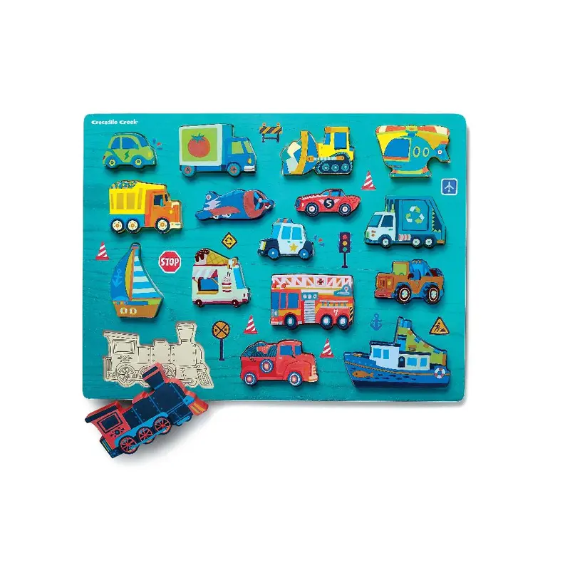 16pc Wood Puzzle/Things That Go