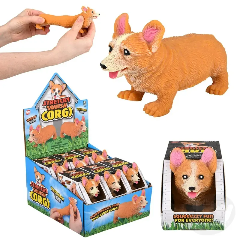 4 Stretchy, Squish Corgi (Sold Separately)