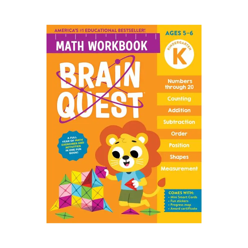 Brain Quest Math Workbook: Kindergarten