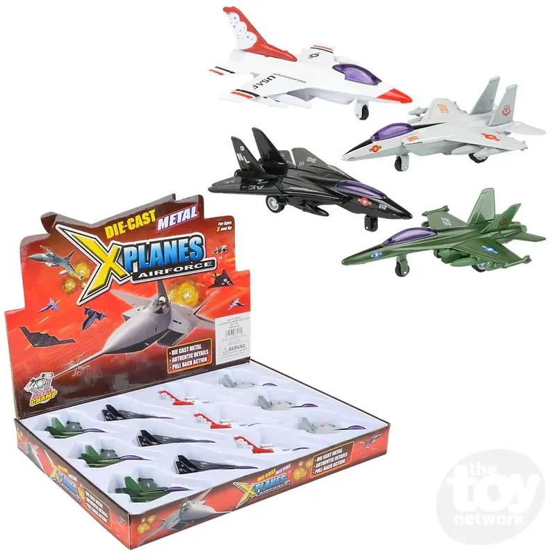 4" Die-Cast Pullback Fighter Jet (Sold Separately)