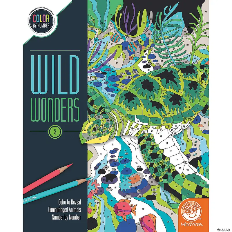 Color by Number: Wild Wonders - Book 3