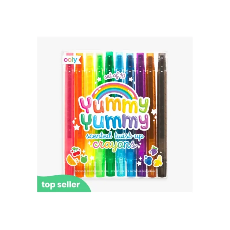 Yummy Yummy Scented Twist-up Crayons Set of 10