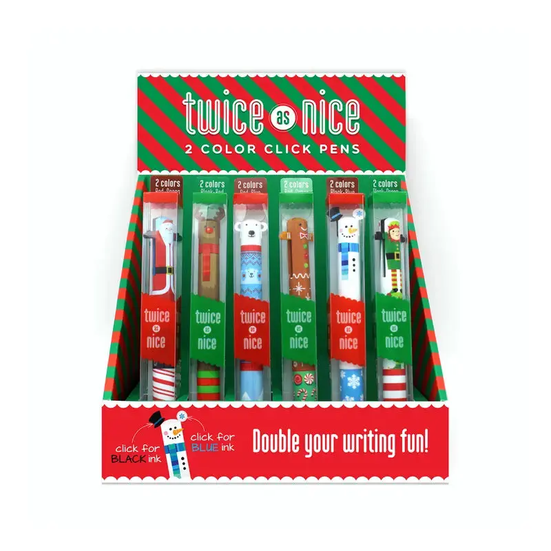 Holiday Twice As Nice - 2 Color Click Pen (Sold Separately)