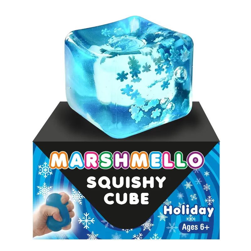 Marshmello Squishy Holiday Cube
