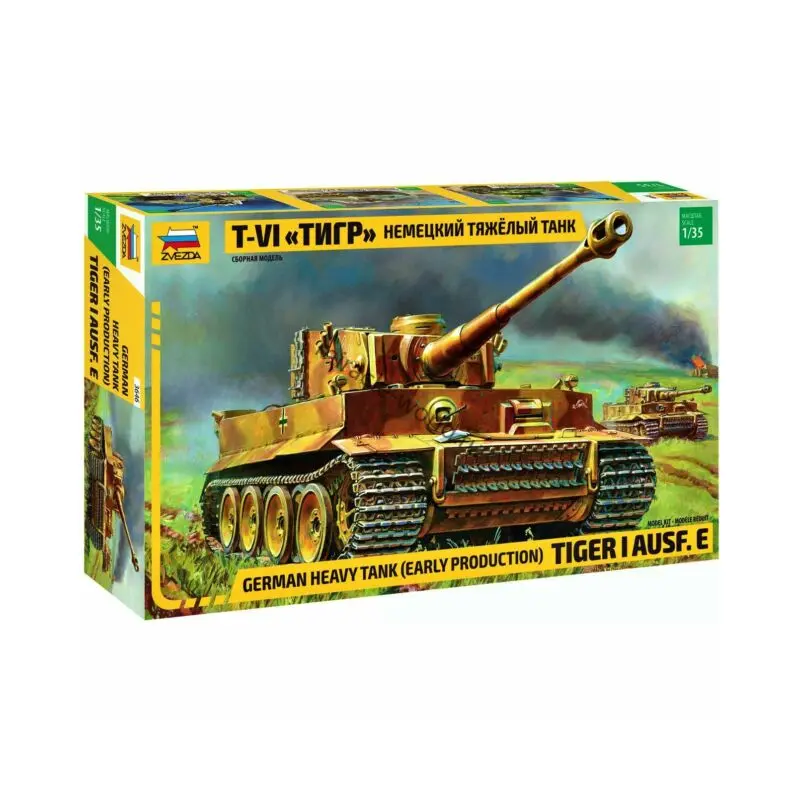 Zvezda German Heavy Tank (Early Production) Tiger I Ausf. E 1:35